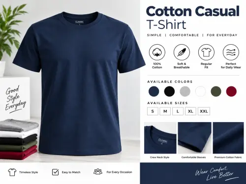 Classic Cotton T-Shirt – Variable Product Demo